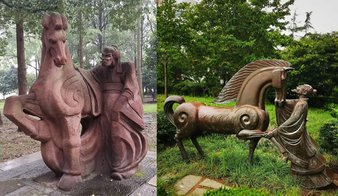 伯樂相馬雕塑制作.jpg 伯樂相馬雕塑制作.jpg